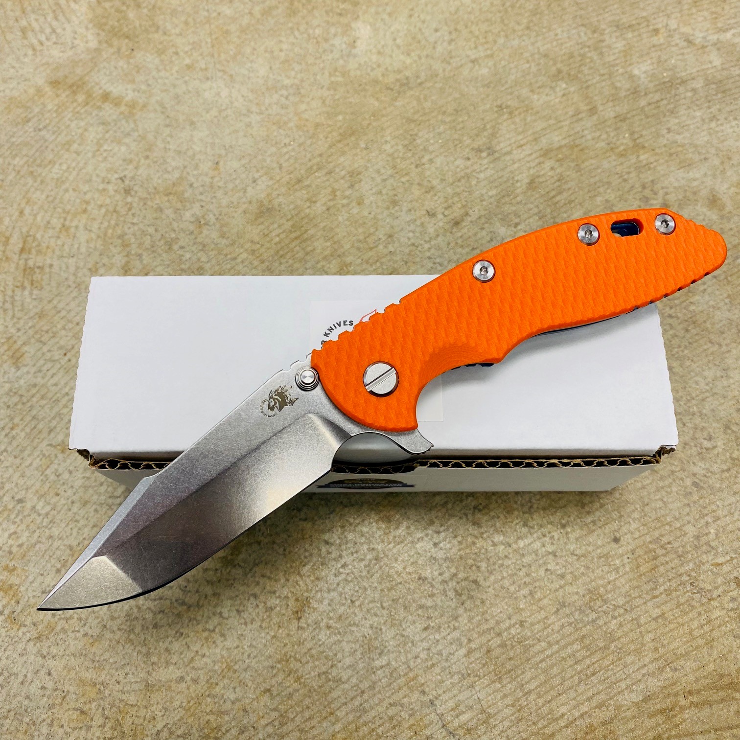 Rick Hinderer XM 18 3 5 Harpoon Spanto Tri Way Stonewash Blue Orange