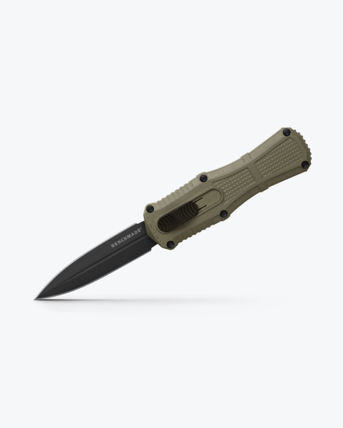 Benchmade 3375GY-1 MINI Claymore OTF Automatic 3.02" CPM-D2 Ranger Green Grivory Handles Knife