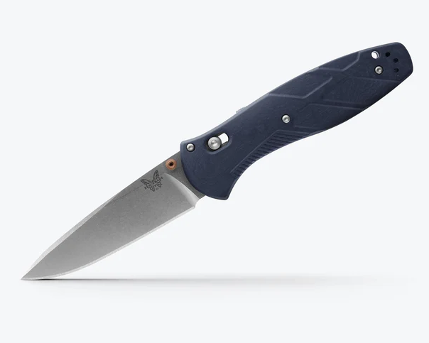 Benchmade 581-03 Barrage AXIS-Assisted 3.6" Satin Plain Blade Blue Canyon Richlite Handles Knife