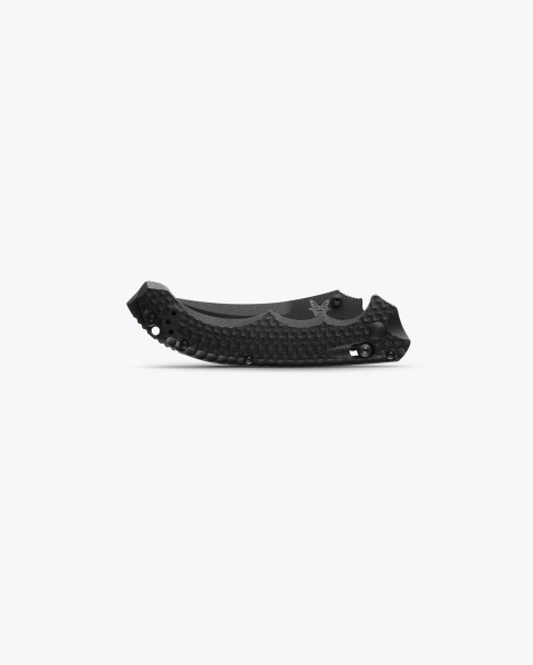 Benchmade 865SBK Mini Bedlam CPM-S90V 3.45" Scimitar SERRATED Graphite Cerakote Blade Black G10 Knife - 865SBK