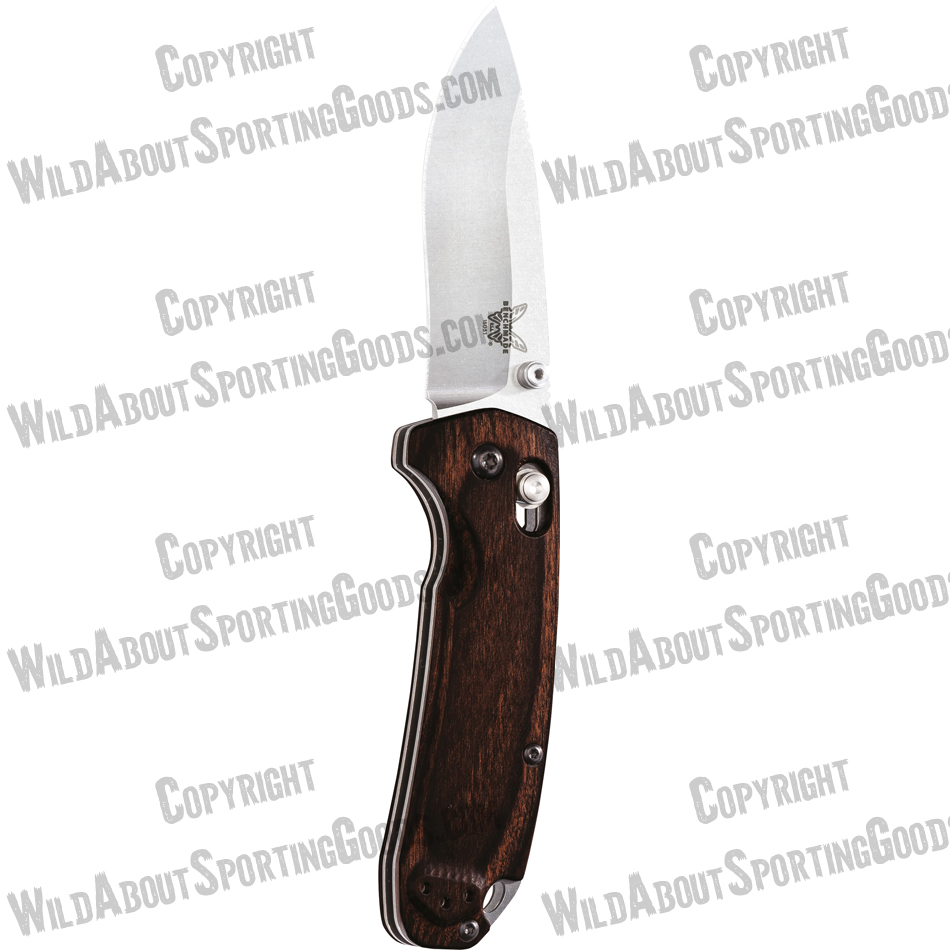 Benchmade 15031-2 North Fork Folding Knife 2.97" S30V Blade, Stabilized Wood Handles