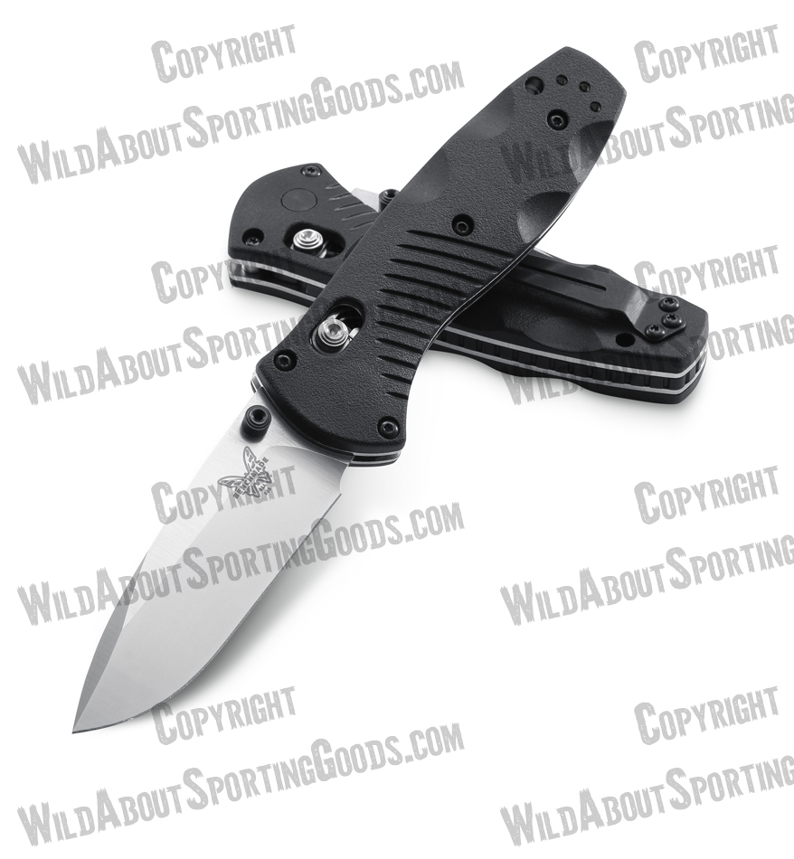 Benchmade 585 Mini-Barrage AXIS-Assisted 2.91" Satin Plain Blade, Valox Handles