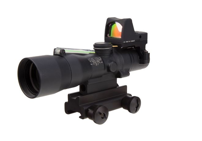 Trijicon TA33-C-400311 / TA33-C-400312 ACOG 3x30 BAC Riflescope and Trijicon RMR - 5.56x45mm / 62gr Horseshoe/Dot Reticle, Thumbscrew Mount, LED 3.25 MOA Dot RMR Type 2 Trijicon TA33-C-400311 / TA33-C-400312 ACOG 3x30 BAC Riflescope and Trijicon RMR - 5.56x45mm / 62gr Horseshoe/Dot Reticle, Thumbscrew Mount, LED 3.25 MOA Dot RMR Type 2