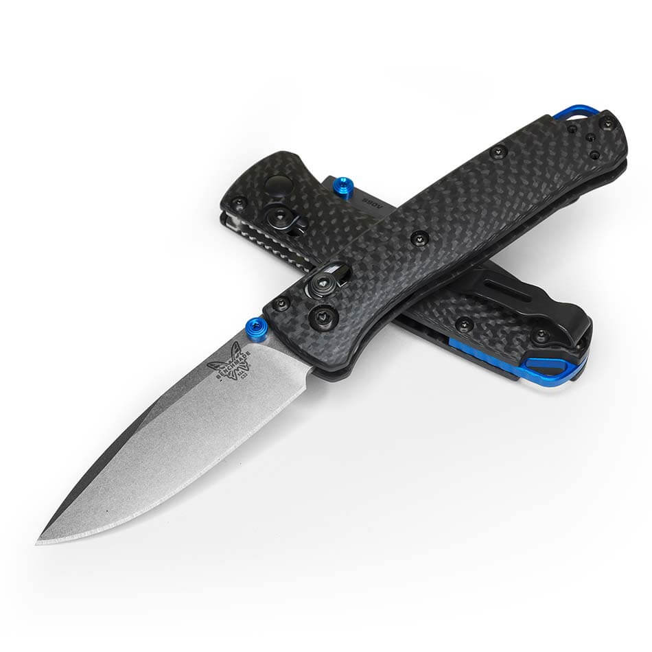 Benchmade 533-3 MINI Bugout AXIS Folding Knife 2.8" CPM-S90V Blade Carbon Fiber Handles