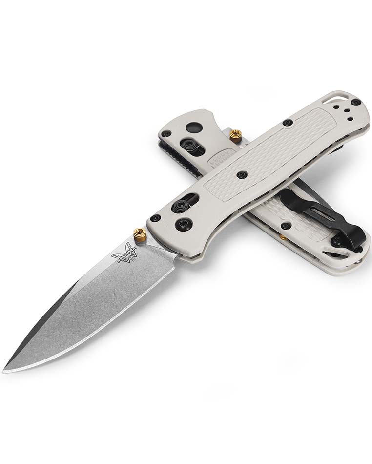 Benchmade 535-12 Bugout AXIS Folding Knife 3.24" S30V Satin Plain Blade, Tan Grivory Handles Benchmade 535-12 Bugout AXIS Folding Knife 3.24" S30V Satin Plain Blade, Tan Grivory Handles