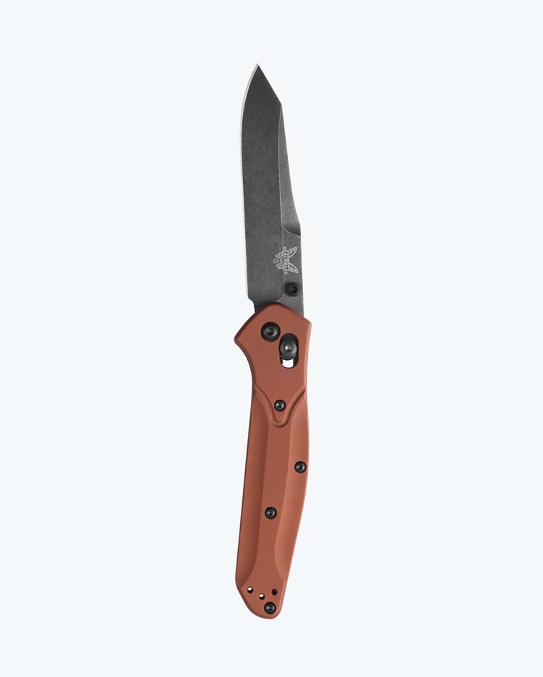 Benchmade 940BK-03 Osborne 3.4" CPM-Magnacut DLC Battlewash Finish Blade Burnt Copper Aluminum Handles Knife - 940BK-03