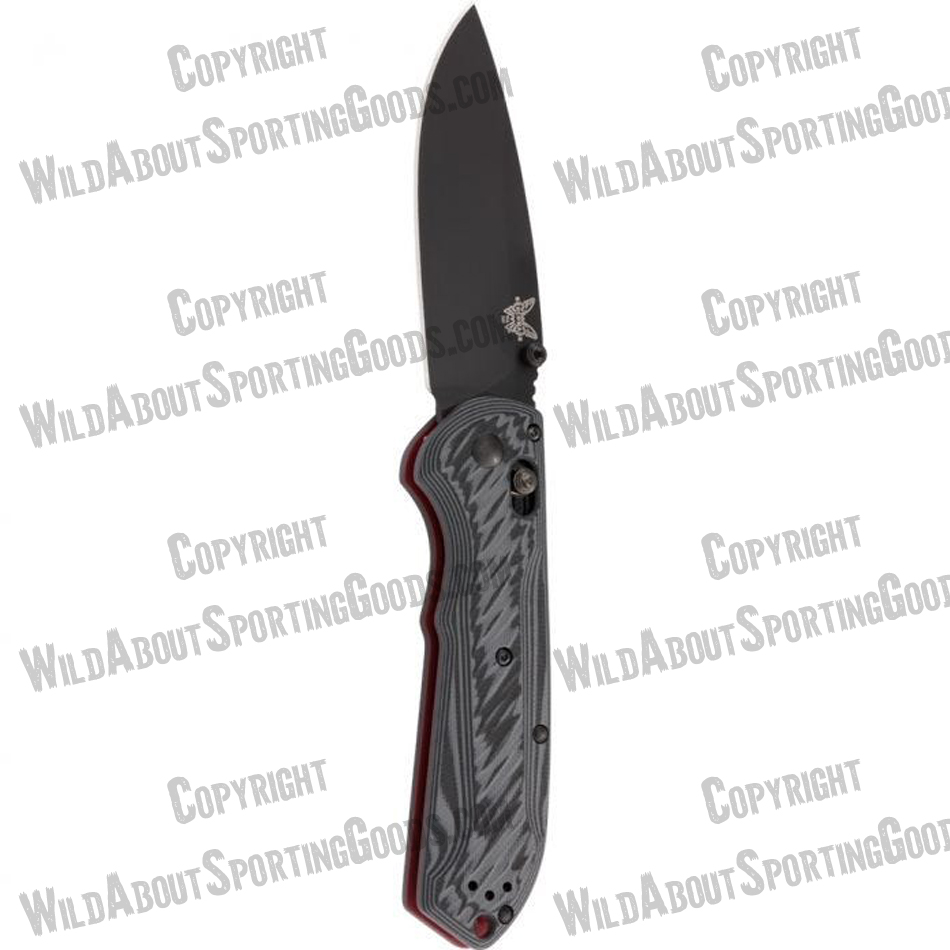 Benchmade 560BK-1 Freek Folding Knife 3.6" Black CPM-M4 Blade Gray and Black G10 Handle