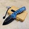 Medford Praetorian TI 3V 3.75" Dark Blue Predator Brushed Flamed Hardware Knife 02-049