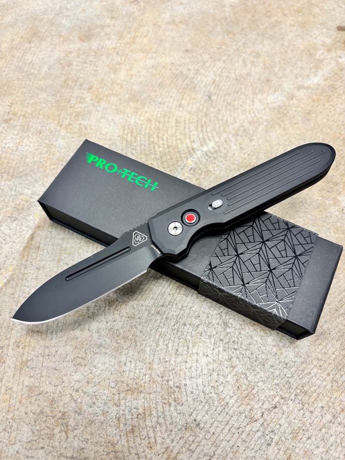 Protech 1805 Prometheus Design Werx 3.5" Black CPM-Magnacut Auto Invictus Knife - 1805