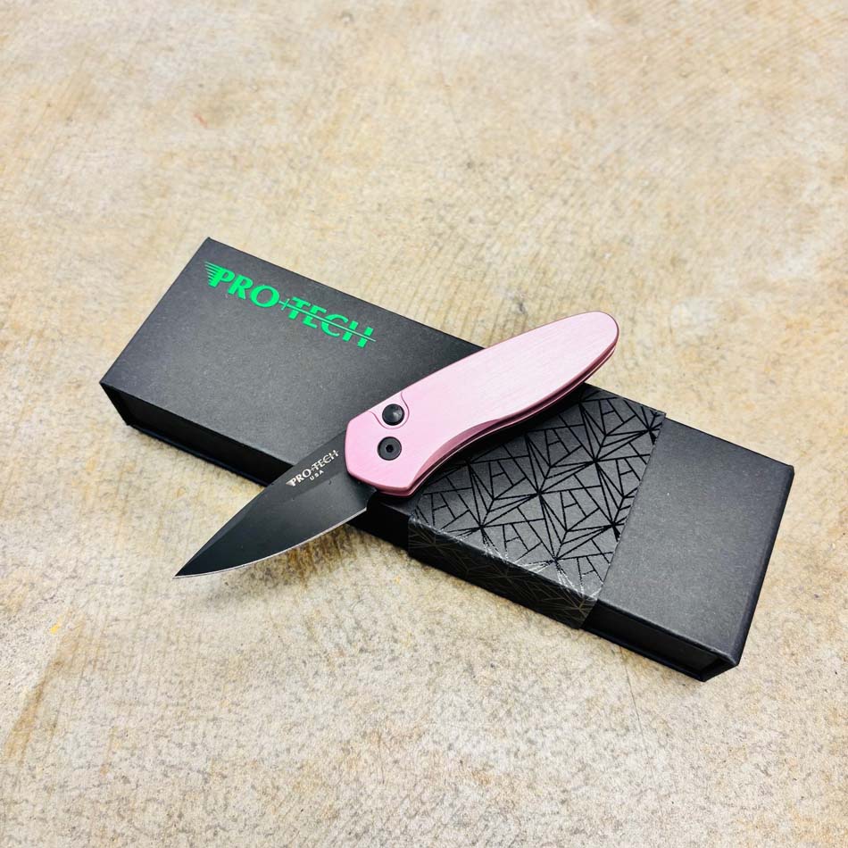 ProTech 2907-Pink Sprint Solid Pink Handles 2" Black Blade Auto Knife ProTech 2907-Pink Sprint Solid Pink Handles 2" Black Blade Auto Knife