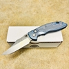 Rick Hinderer XM-18 3.5" AUTO CPM-S45VN Bowie Knife Stonewash Blue Knife Rick Hinderer XM-18 3.5" AUTO Bowie Knife Stonewash Blue Knife