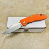 Rick Hinderer XM-18 3.5" S45VN Bowie NON FLIPPER, Tri-Way, Stonewash Blue, Orange G10 Knife Rick Hinderer XM-18 3.5" S45VN Bowie NON FLIPPER, Tri-Way, Stonewash Blue, Orange G10 Knife