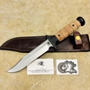 Rick Hinderer KaBar 3V Stonewash Blade Brown Micarta Handles Fixed Knife Rick Hinderer KaBar 3V Stonewash Blade Brown Micarta Handles Fixed Knife